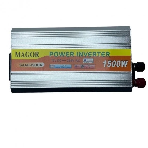 Перетворювач напруги Інвертор Magor 1500W 12V-220V