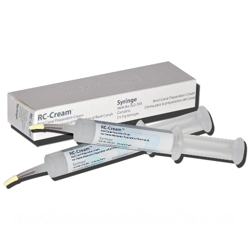 RC-CREAM, гель для хіміко-механічного розширення каналів. Ціна вказана за один шприц 9г.