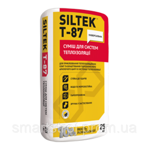 SILTEK Т-87/25кг Суміш для систем теплоізоляції - фото 1 - id-p1961240742