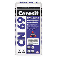 Стяжка цементная, наливной пол CERESIT СN-69 3-15 мм, 25 кг