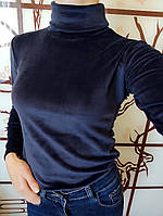 Велюрова Гольф-водолазка жіноча 40-46, 54 р у кольорах