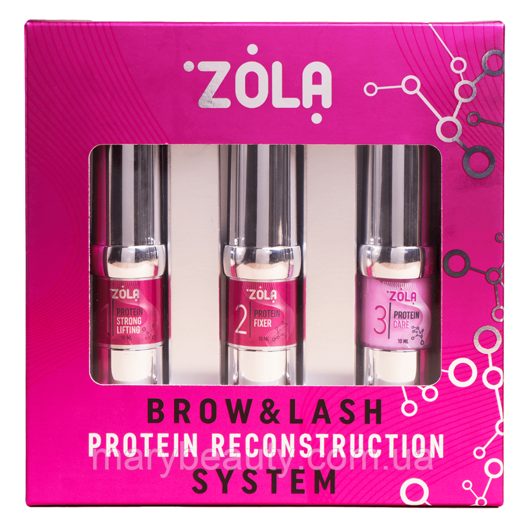 Zola Набір для ламінування NEW Brow&Lash Protein Reconstruction System