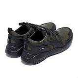 Шкіряні чоловічі хакі кросівки демісезонні, фото 9