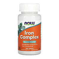Железо NOW Iron Complex (100 tabs)