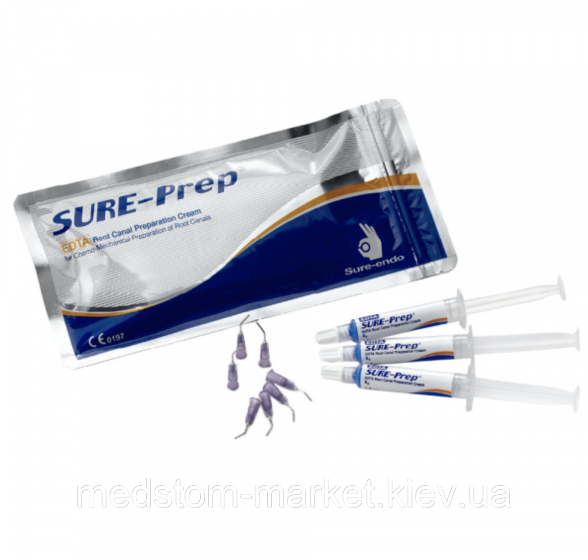 SURE-PREP / Шуре преп / набір: 3 шприци по 6 г, 20 насадок   SURE DENT