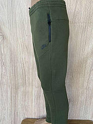 Чоловічі теплі зимові спортивні штани Nike (Найк), Чоловічі спортивні хакі штани, Зима. Чоловічий одяг