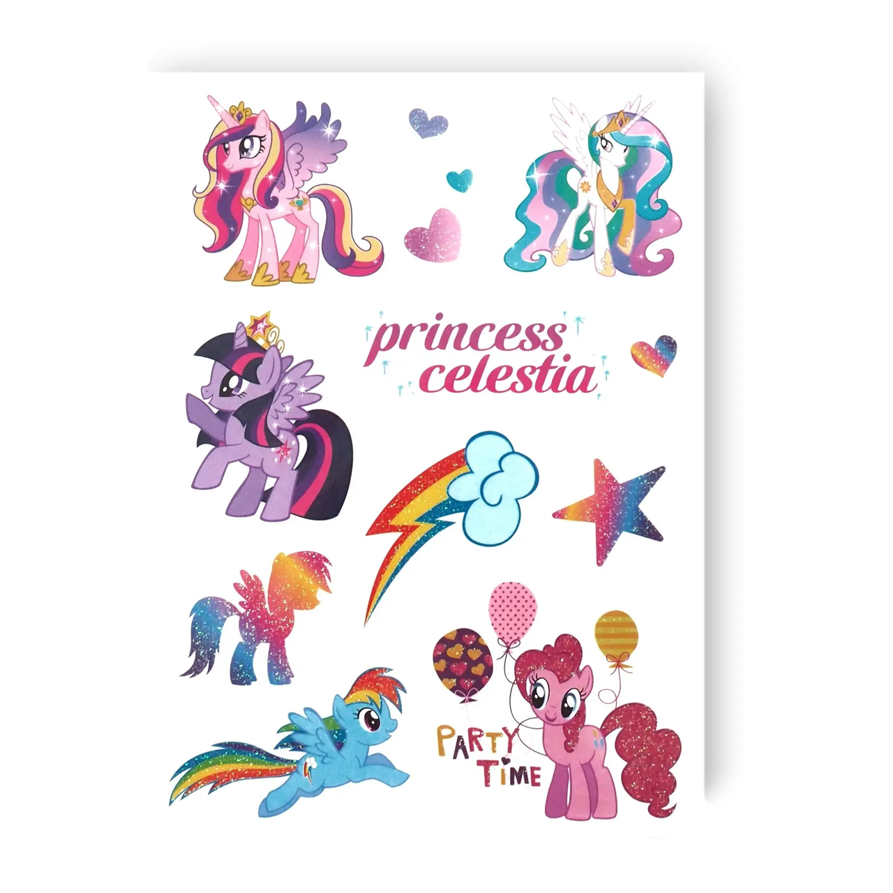 Дитячі татуювання з блискітками Май Літл Поні