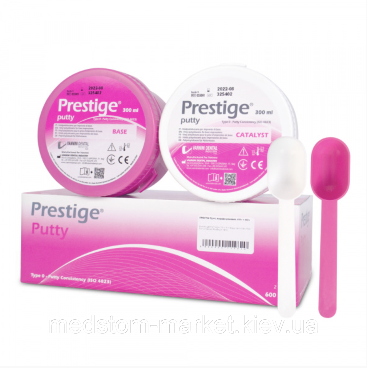 PRESTIGE Putty (Престиж База) А силікон 450 г + 450 г VANNINI (Італія)