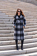 Женское зимнее пальто ПВ-228ех серый