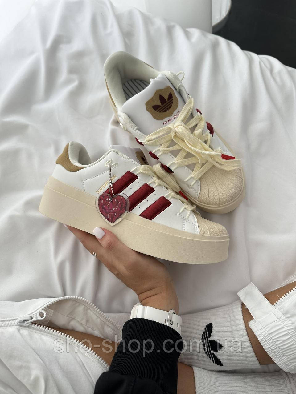 Кроссовки Adidas SUPERSTAR BONEGA « STRAWBERRY CREAM » 🍓