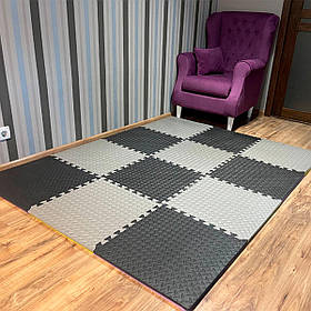 Мат татами ластівчин хвіст WCG EVA 1000х1000х30 мм Мат-пазл. Для заняття спортом і фітнесом