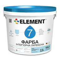 Краска интерьерная для стен и потолка ELEMENT 7 (белая В1)