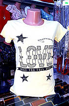 Жіноча футболка розмір S (42-44) LOVE