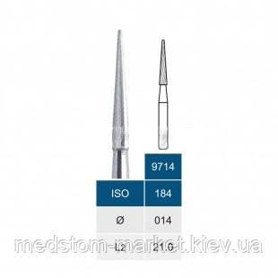 Бор карбідний FG  9714, конус, 1.4 мм, 30 граней MICRODONT