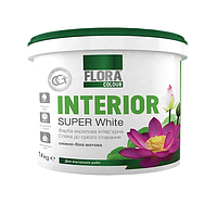 Краска интерьерная акриловая FLORA Colour Super White INTERIOR, белая