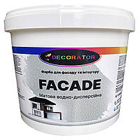 Краска фасадная для стен DECORATOR FACADE , (белая В1)