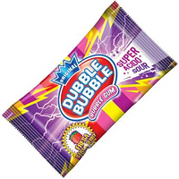 Кислые жвачки Dubble Bubble Strawberry Super Acido Sour Клубника 1s 4g