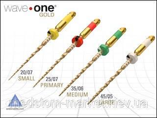 WAVE ONE GOLD / ВЕЙВ ВАН ГОЛД / набір реципрокного інструменту 4 шт./уп Dentsply