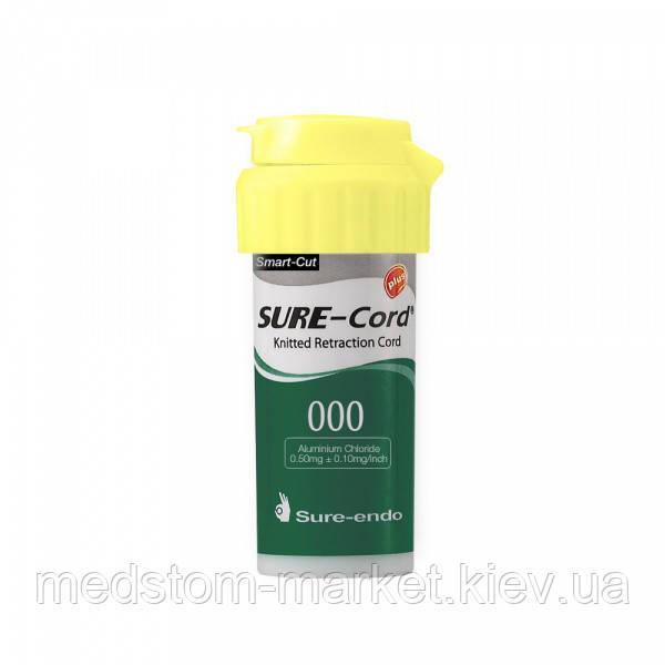 Нитка ретракційна з просоченням SURE-CORD PLUS / Сюр - корд плюс /  №000      SURE DENT