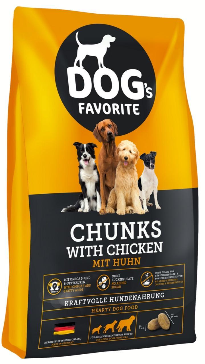 Сухий корм для собак з куркою Dogs Favorite mit Huhn 15 кг