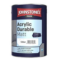 Влагостойкая краска для стен и потолка Johnstone's Acrylic Durable Matt, белая В1