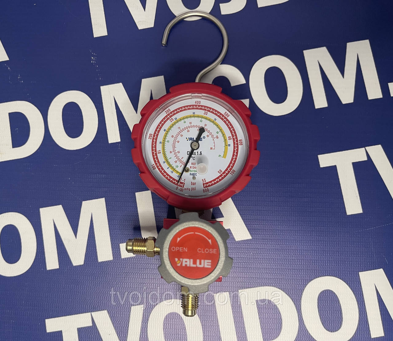 Манометричний колектор одно-вентильний VALUE VMG-1-U-H(R410.407.22.134)