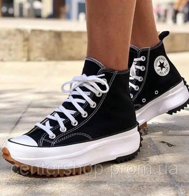 Конверсы на высокой платформе Converse Run Star, Кеды высокие Converse женские all star 36-40 размер - фото 5 - id-p1961240150