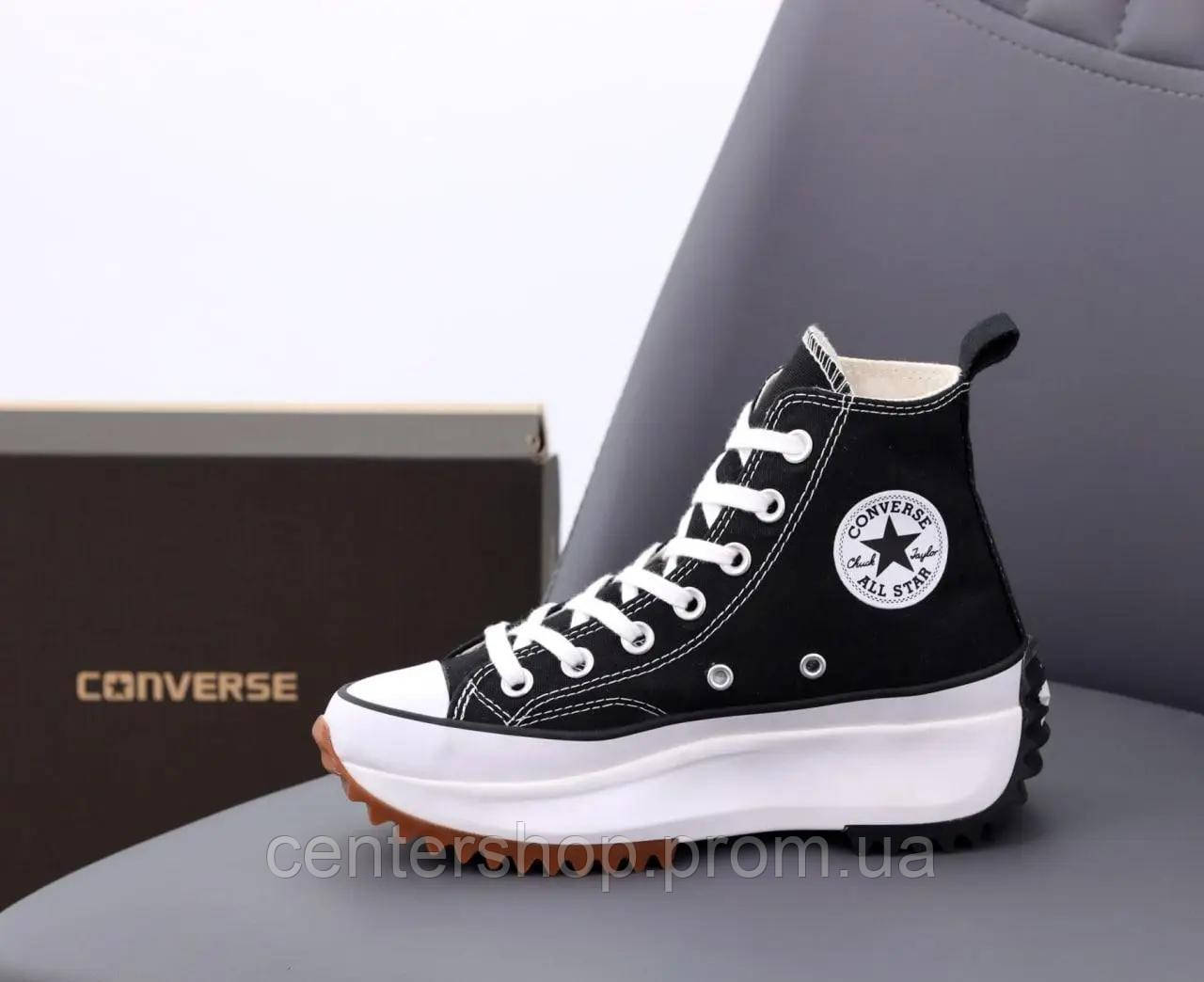 Конверсы на высокой платформе Converse Run Star, Кеды высокие Converse женские all star 36-40 размер - фото 9 - id-p1961240150