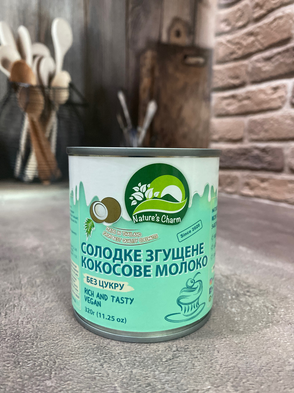 Кокосове згущене молоко Nature's Charm, 320 гр БЕЗ ЦУКРУ