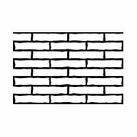 Трафарет для штукатурки 3 мм багаторазовий Стара цегла 722х472 мм tds-11Е