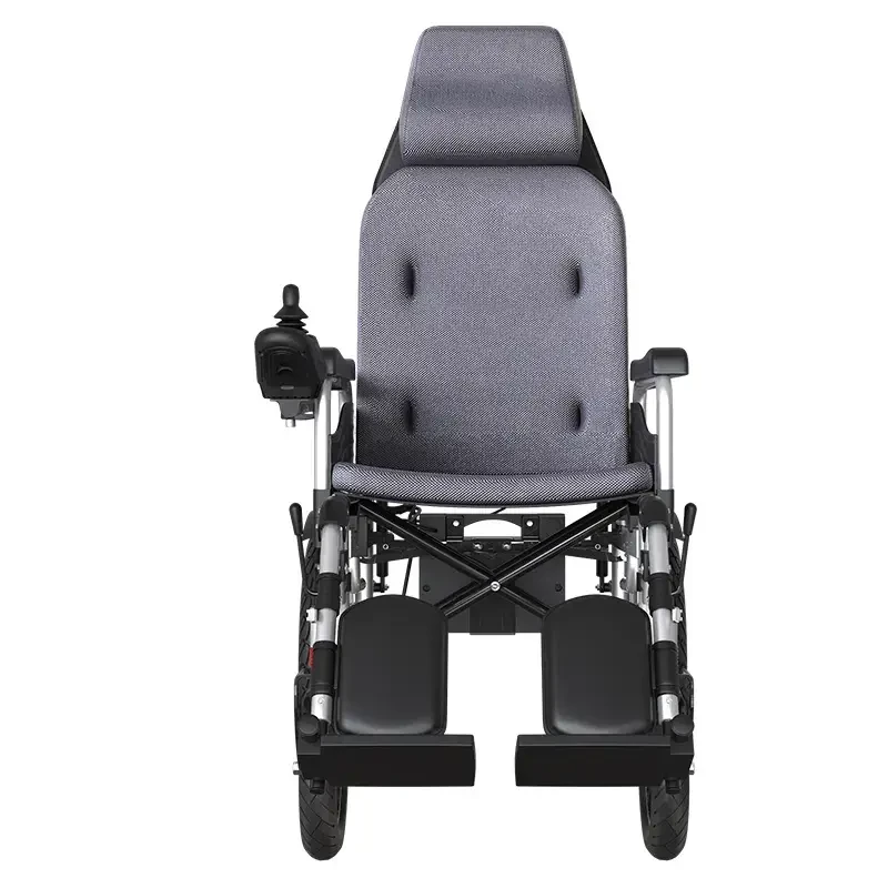 Складная электрическая коляска для инвалидов с подголовником D-812 Медаппаратура - фото 5 - id-p1961290305