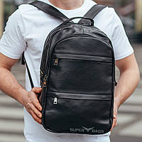 Чоловічий міський рюкзак Чорний Tiding Bag B3-047A