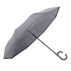 Жіноча парасолька навпаки Up-Brella 1166 Gray