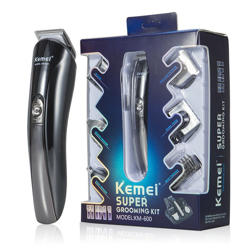 Машинка для стрижки волосся 11 в 1 тример для бороди для гоління для брів чоловічий електричний KEMEI