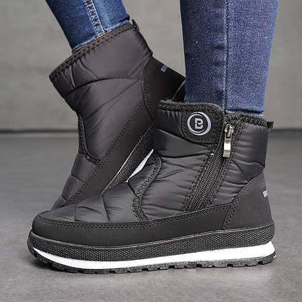 Жіночі дутики чорного кольору, фото 1