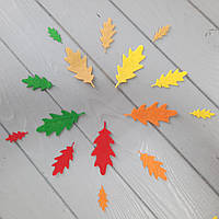 Осіннє листя з фетру. Дуб (ромашка, мак)