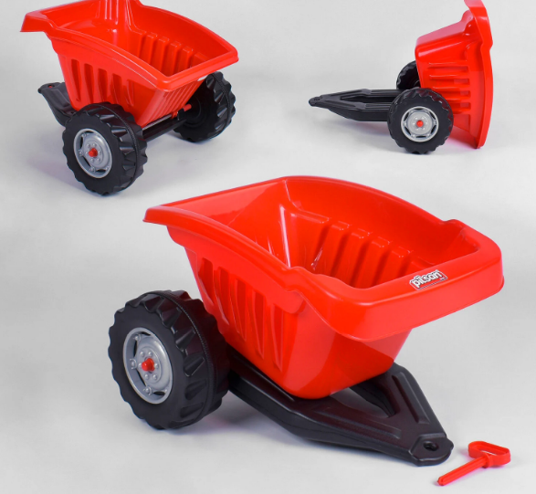 Причіп для педального трактора Pilsan 07-317, червоний