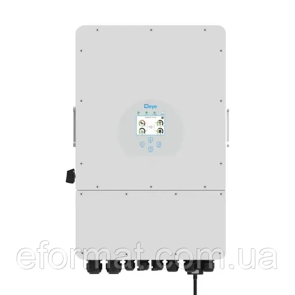 Гібридний інвертор DEYE SUN-8K-SG01LP1 (8 кВт, 1 фаза, 2МРРТ)