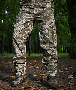 Тактичні штани SoftShell Combat Pixel MM14, Тактичні брюки Софтшел Піксель, Демі штани Піксель