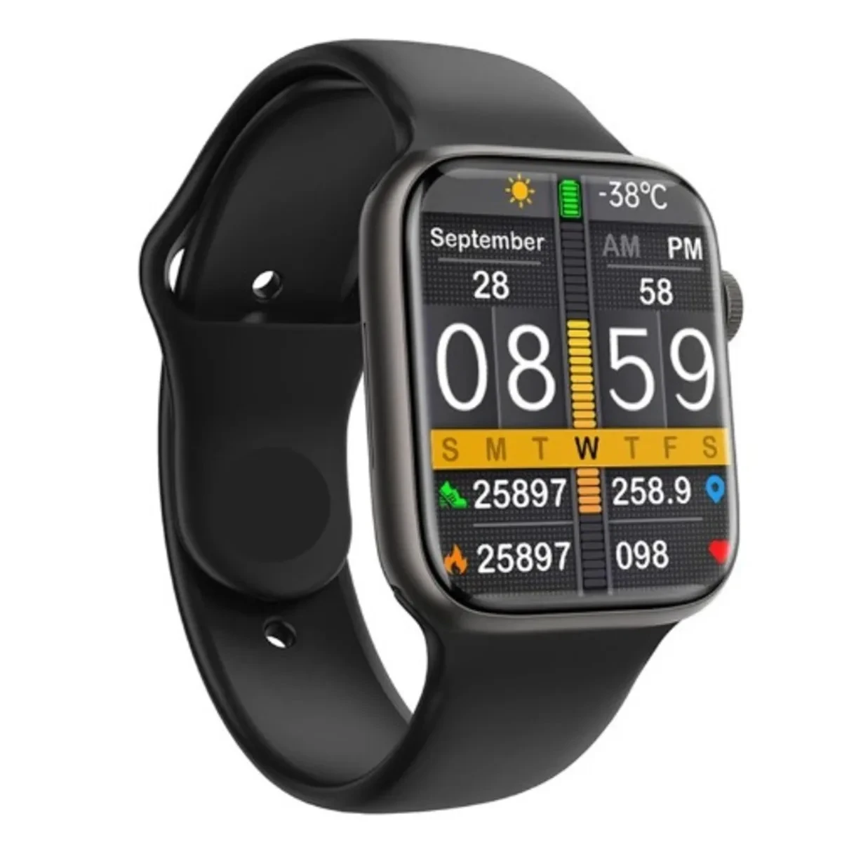 Смарт-годинник Smart Watch KD07 Plus series 7 Aluminium Black