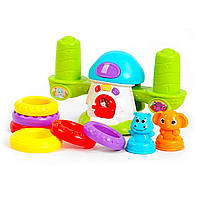 Музична розвиваюча іграшка "Веселі ваги "TK Group", українська мова, абетка, цифри, дитячі пісні, підсвічування, кор. 30*11*22см, фото 2