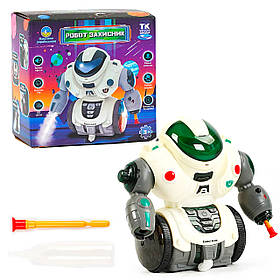 Робот Захисник TK Group, українська мова, LED підсвічування, пісні, демонстрація, парогенератор, стріляє присосками, кор