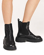 Черевики жіночі Berkonty 9637 39 чорні шкіра 36, фото 2