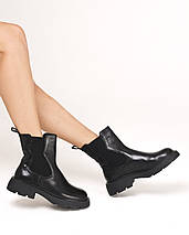 Черевики жіночі Berkonty 9637 39 чорні шкіра 36, фото 3