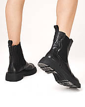 Черевики жіночі Berkonty 9637 39 чорні шкіра 36, фото 4