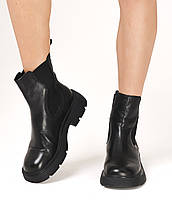 Черевики жіночі Berkonty 9637 39 чорні шкіра 36, фото 5