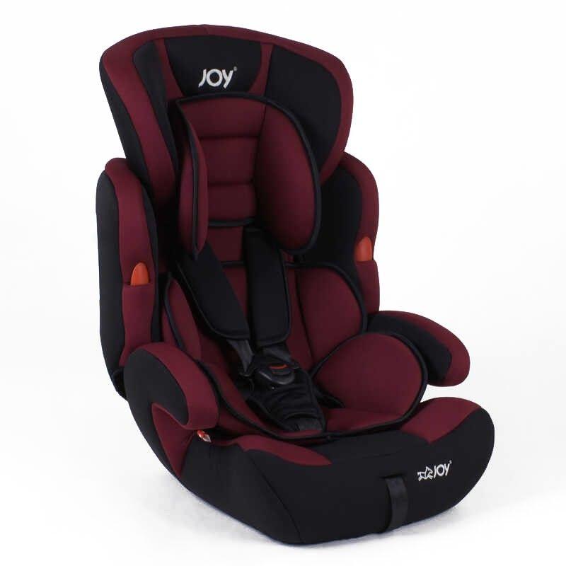 Автокрісло з бустером JOY NB-8555 чорно-бордове (від 9 до 36 кг), фото 1
