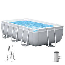 Басейн каркасний INTEX 26784 Prism Frame Pool фільтр-насос у комплекті 300 x 175 x 80 см