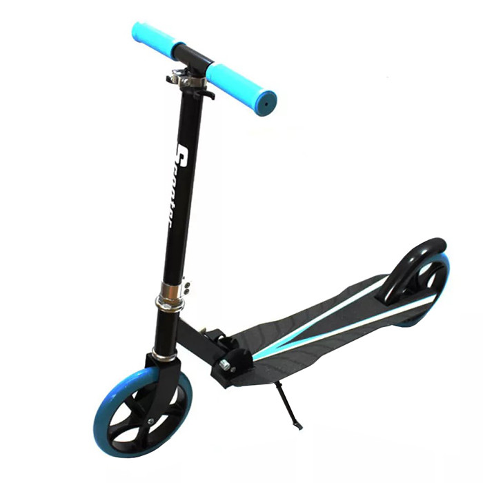 Двоколісний складаний самокат Bavar Sport Scooter 2017, ножні гальма, колеса 200 мм, Блакитний