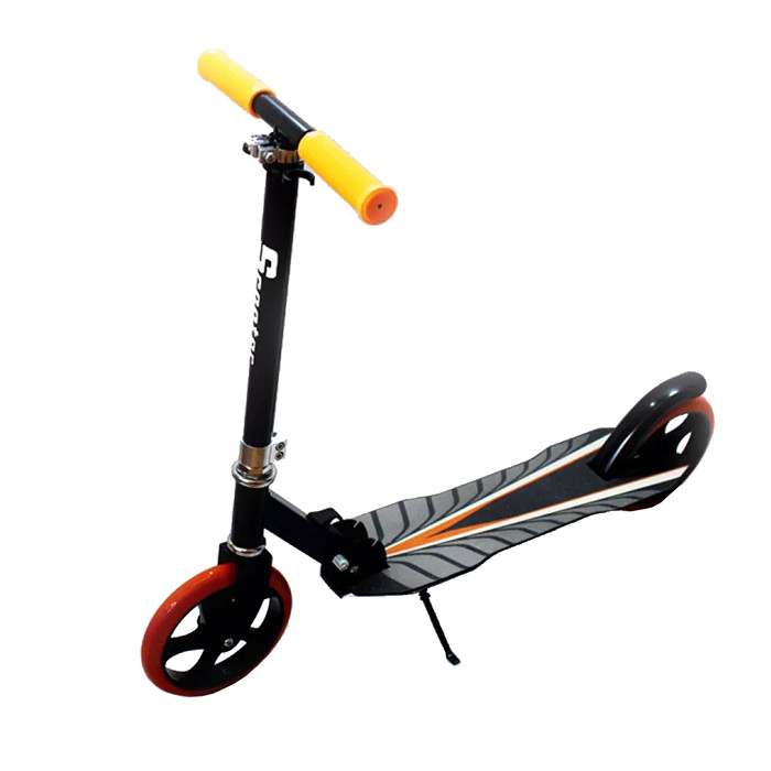 Двоколісний складаний самокат Bavar Sport Scooter 2017, ножні гальма, колеса 200 мм, Помаранчевий